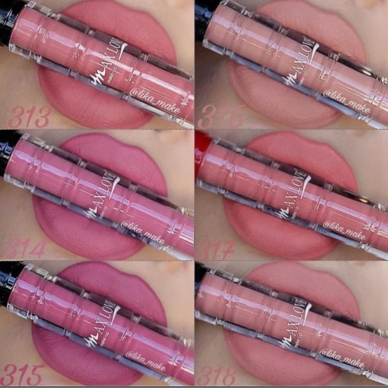 Batom Liquido 24 Horas Coleção Nude Max Love Cores 313 a 324