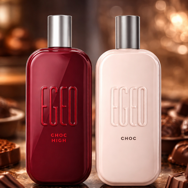 Kit 2 Body Splash Egeo Choc High 60ml Feminino Aroma Chocolate
