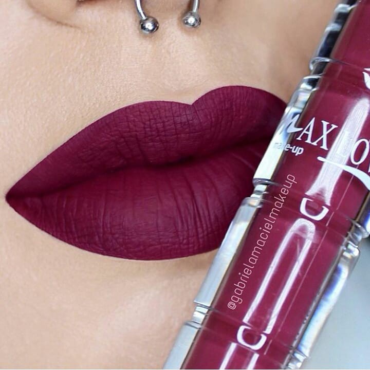 Batom Líquido Matte Max Love 24, 30, 48 horas Múltiplas Cores